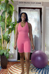 High Intensity Razor back Sport bra only-pink