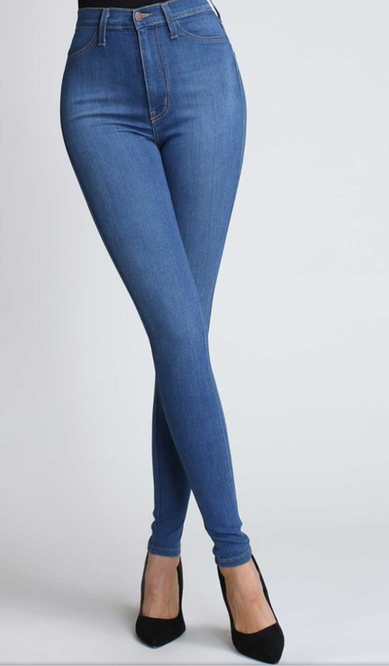 CLASSIC HIGH WAIST SKINNY JEANS - Bodied Clothing