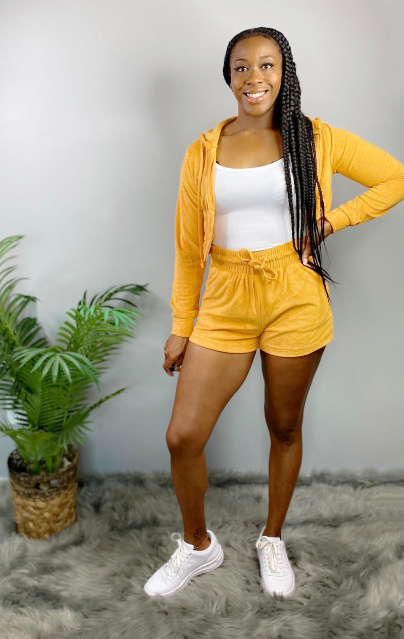 THE PERFECT FALL SHORT SET (2PC)-orange - Bodied Clothing