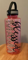 Blessed Mama Water Bottle | 34oz-pink