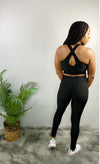 LET'S TURN HEADS ACTIVE SPORT BRA- black - Bodied Clothing