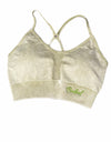 OLIVE MINERAL WASH SPORT BRA - Bodied Clothing