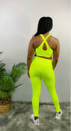 LET'S TURN HEADS ACTIVE SPORT BRA- neon green - Bodied Clothing